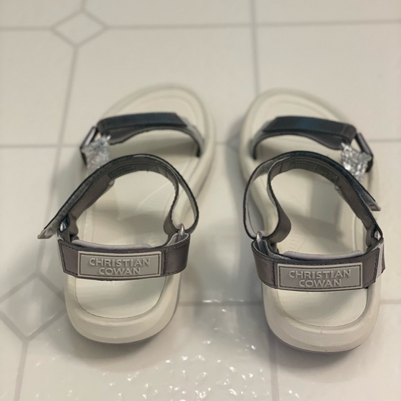 Teva x Christian Cowan Women's Hurricane XLT2 Metallic Silver Sandals - Picture 5 of 6
